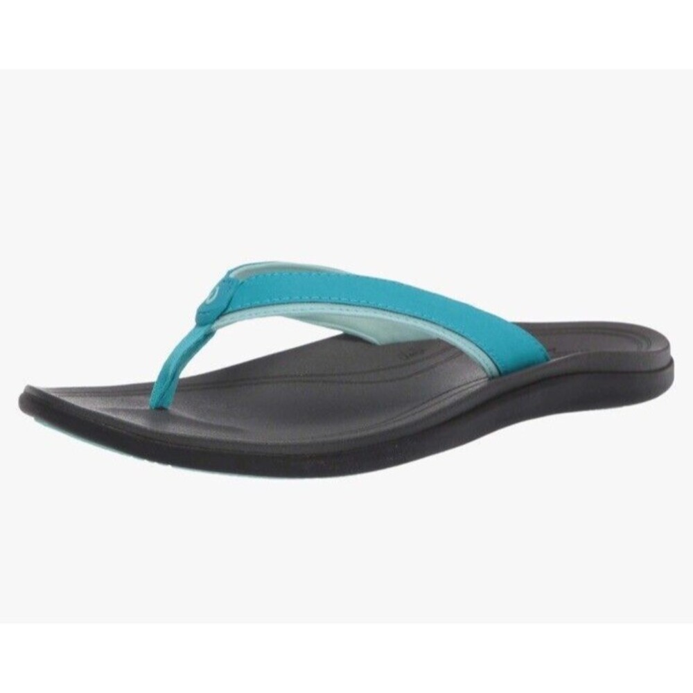 Olukai Women’s Punua Flip Flops Sandals Kai Blue Dark Shadow Sz 11 NWT - Picture 2 of 7
